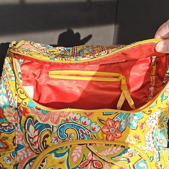 Vera Bradley Retired Provencal Yellow Floral Pattern Backpack VGUC - Picture 13 of 16